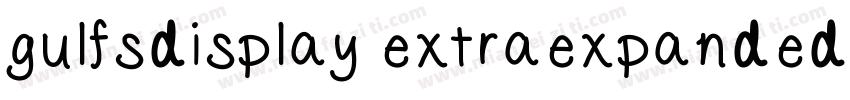 gulfsdisplay extraexpandeditalic re字体转换